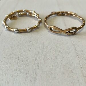 Alex Ana Ani gold tone wrap bracelets (2)